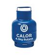 A blue Calor 4.5kg Butane gas bottle with a handle to carry