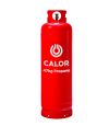 A red Calor 47kg Propane gas bottle